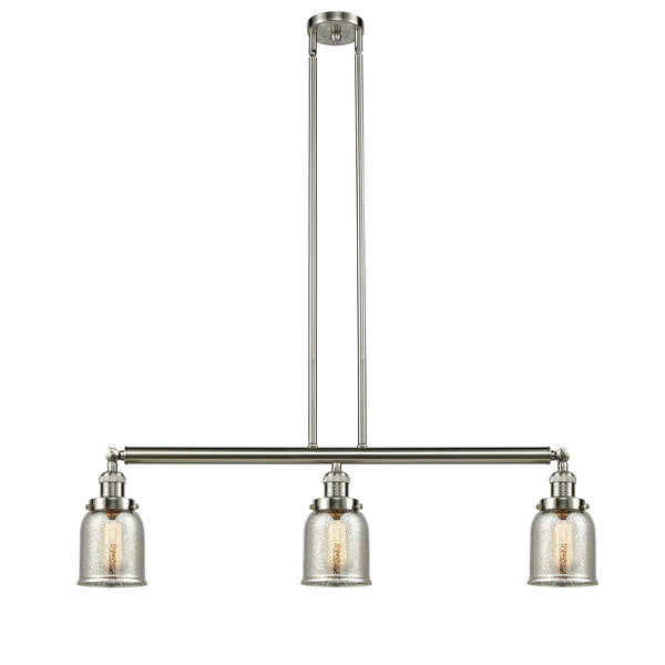 Bell Island Light shown in the Brushed Satin Nickel finish with a Silver Plated Mercury shade