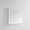 Aquadom 30in x 30in x 1.5in Daytona Wall Mount LED Lighted Mirror for Bathroom, 3D Color Temperature Lights Cool/Warm, Clock, Defogger, Dimmer