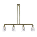 Canton Island Light shown in the Antique Brass finish with a Seedy shade