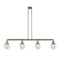 Beacon Island Light shown in the Antique Brass finish with a Clear shade