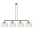 Bell Island Light shown in the Antique Brass finish with a Clear shade