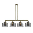 Bell Island Light shown in the Antique Brass finish with a Plated Smoke shade