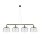 Bell Island Light shown in the Antique Brass finish with a Seedy shade