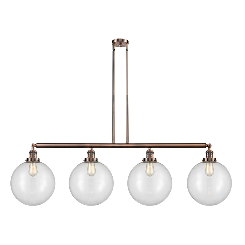 Beacon Island Light shown in the Antique Copper finish with a Clear shade