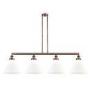 Cone Island Light shown in the Antique Copper finish with a Matte White shade