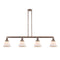 Cone Island Light shown in the Antique Copper finish with a Matte White shade