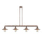 Railroad Island Light shown in the Antique Copper finish with a Antique Copper shade