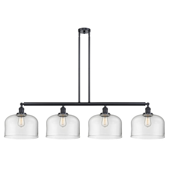 Bell Island Light shown in the Matte Black finish with a Clear shade