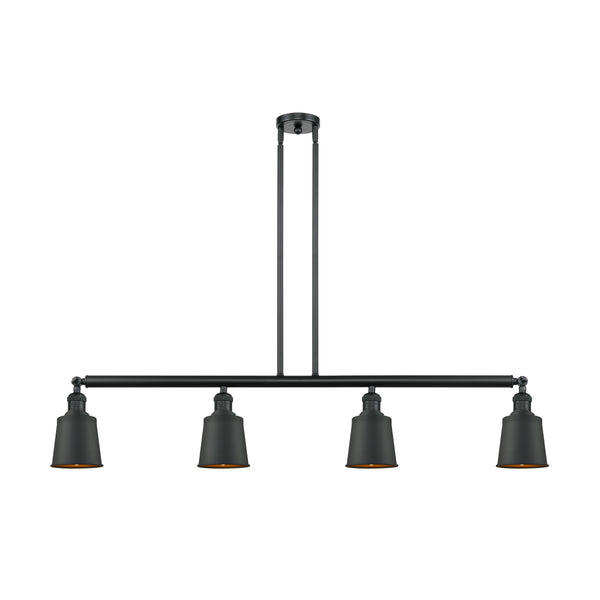 Addison Island Light shown in the Matte Black finish with a Matte Black shade