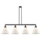 Cone Island Light shown in the Oil Rubbed Bronze finish with a Matte White shade