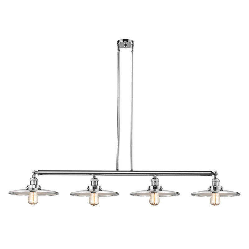 Appalachian Island Light shown in the Polished Chrome finish with a Polished Chrome shade