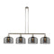 Bell Island Light shown in the Polished Nickel finish with a Plated Smoke shade