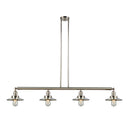 Railroad Island Light shown in the Polished Nickel finish with a Polished Nickel shade