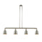 Addison Island Light shown in the Polished Nickel finish with a Polished Nickel shade