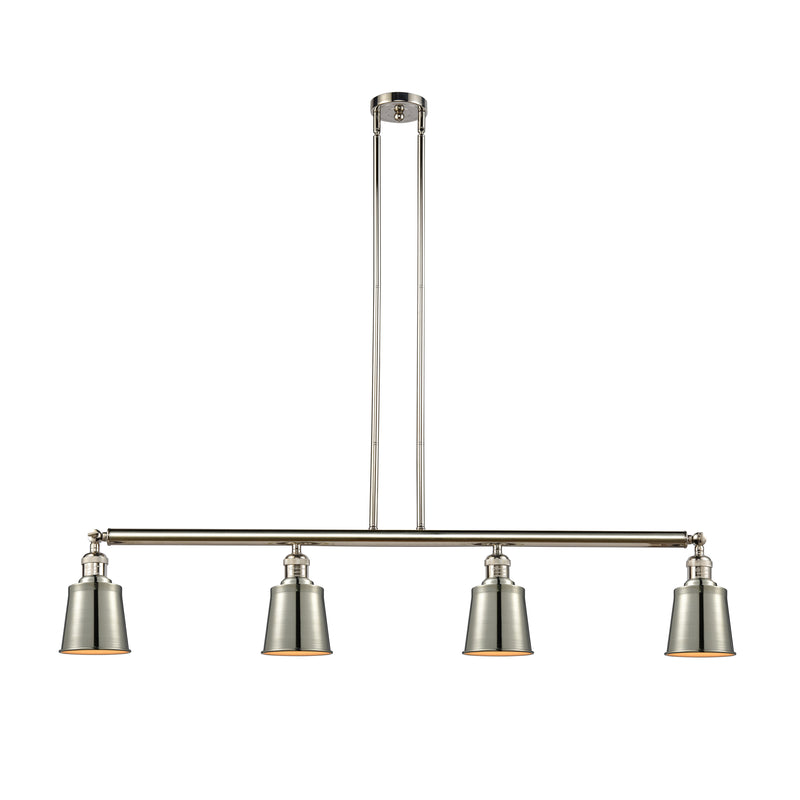 Addison Island Light shown in the Polished Nickel finish with a Polished Nickel shade
