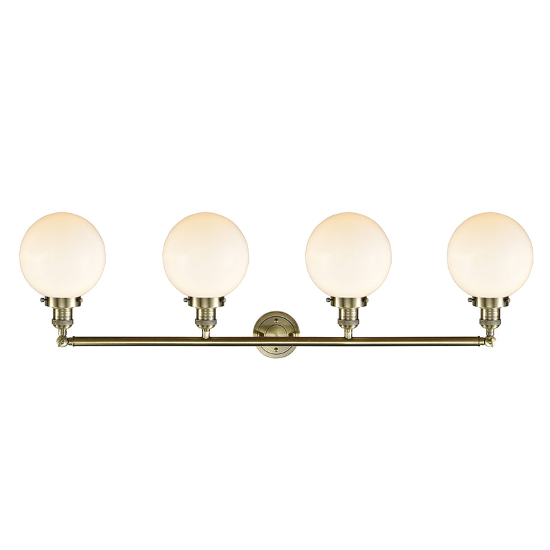 Innovations Lighting Beacon 4 Light 44" Bath Vanity Light 215-AB-G201-8-LED