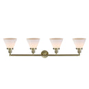 Innovations Lighting Large Cone 4 Light Bath Vanity Light Part Of The Franklin Restoration Collection 215-AB-G41-LED