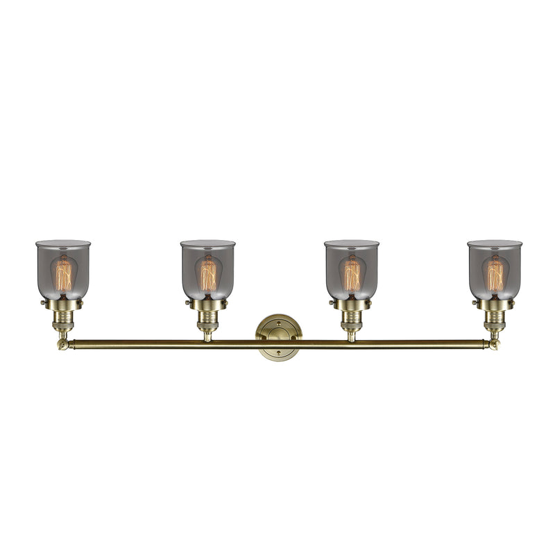 Innovations Lighting Small Bell 4 Light Bath Vanity Light Part Of The Franklin Restoration Collection 215-AB-G53-LED