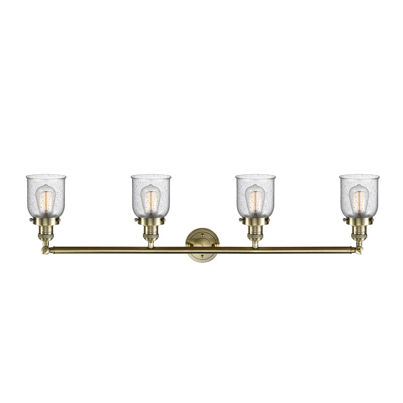Innovations Lighting Small Bell 4 Light Bath Vanity Light Part Of The Franklin Restoration Collection 215-AB-G54-LED