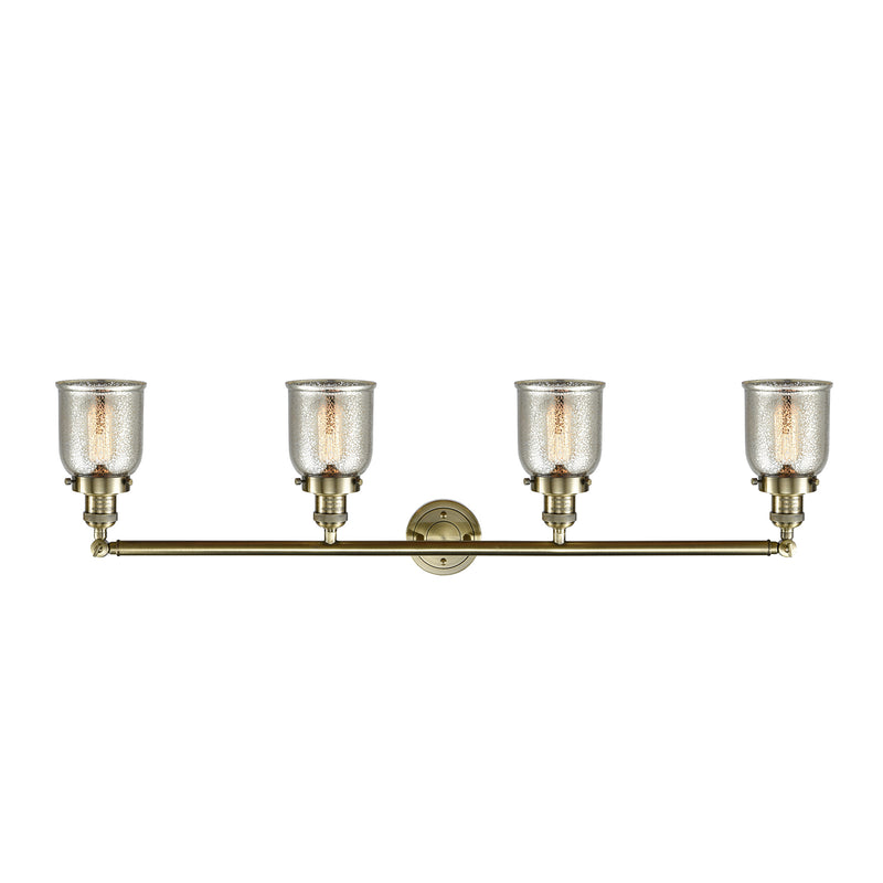 Innovations Lighting Small Bell 4 Light Bath Vanity Light Part Of The Franklin Restoration Collection 215-AB-G58-LED