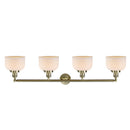 Innovations Lighting Large Bell 4 Light Bath Vanity Light Part Of The Franklin Restoration Collection 215-AB-G71-LED