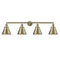 Appalachian Bath Vanity Light shown in the Antique Brass finish with a Antique Brass shade