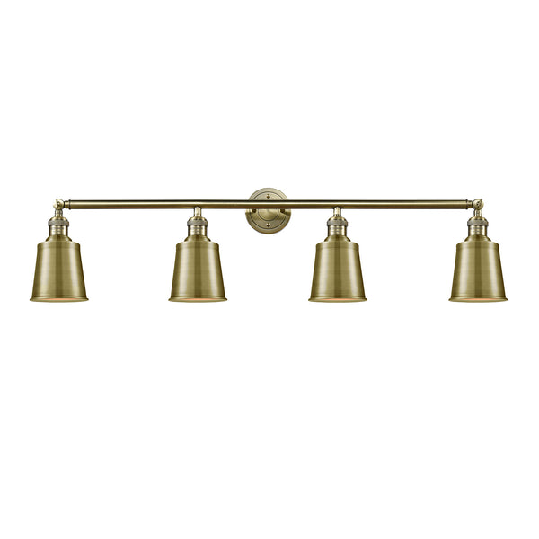 Addison Bath Vanity Light shown in the Antique Brass finish with a Antique Brass shade