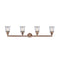 Innovations Lighting Small Canton 4 Light Bath Vanity Light Part Of The Franklin Restoration Collection 215-AC-G182S-LED