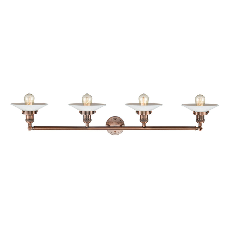 Innovations Lighting Halophane 4 Light Bath Vanity Light Part Of The Franklin Restoration Collection 215-AC-G1-LED