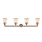Innovations Lighting Small Cone 4 Light Bath Vanity Light Part Of The Franklin Restoration Collection 215-AC-G61