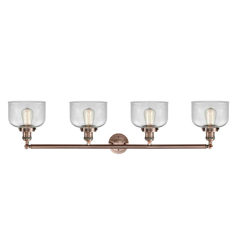 Innovations Lighting Large Bell 4 Light Bath Vanity Light Part Of The Franklin Restoration Collection 215-AC-G72-LED