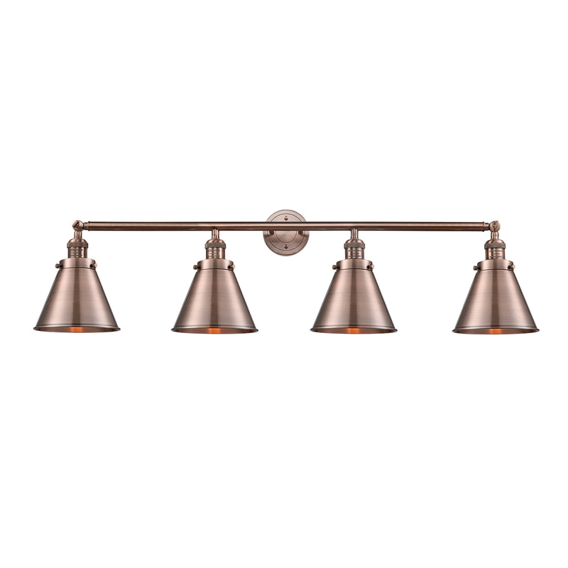 Appalachian Bath Vanity Light shown in the Antique Copper finish with a Antique Copper shade