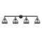 Fulton Bath Vanity Light shown in the Black Antique Brass finish with a Plated Smoke shade