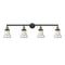 Bellmont Bath Vanity Light shown in the Black Antique Brass finish with a Seedy shade