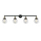Beacon Bath Vanity Light shown in the Black Antique Brass finish with a Clear shade