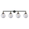 Beacon Bath Vanity Light shown in the Black Antique Brass finish with a Clear shade