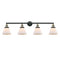 Cone Bath Vanity Light shown in the Black Antique Brass finish with a Matte White shade