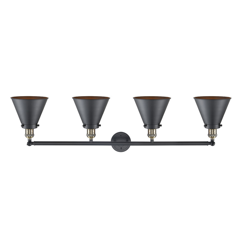 Innovations Lighting Appalachian 4 Light Bath Vanity Light Part Of The Franklin Restoration Collection 215-BAB-M13-BK-LED