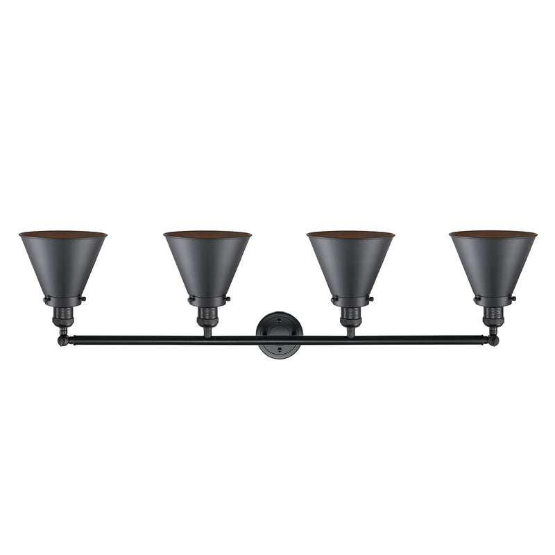 Innovations Lighting Appalachian 4 Light Bath Vanity Light Part Of The Franklin Restoration Collection 215-BK-M13-BK-LED
