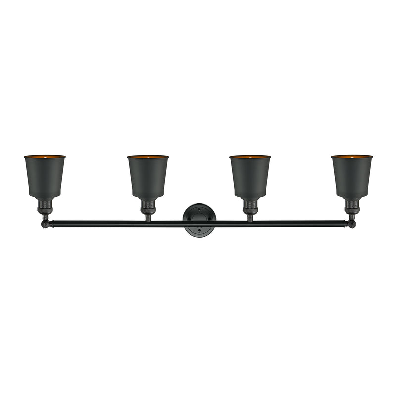 Innovations Lighting Addison 4 Light Bath Vanity Light Part Of The Franklin Restoration Collection 215-BK-M9-BK-LED