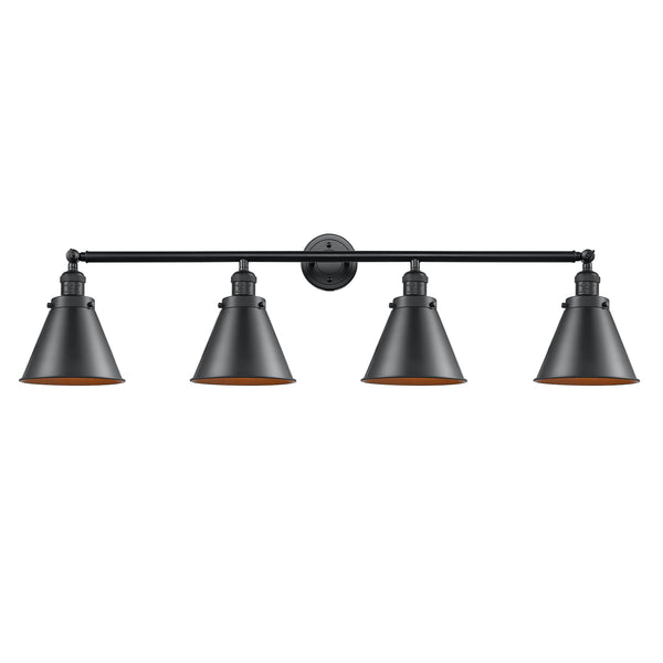 Appalachian Bath Vanity Light shown in the Oil Rubbed Bronze finish with a Oil Rubbed Bronze shade