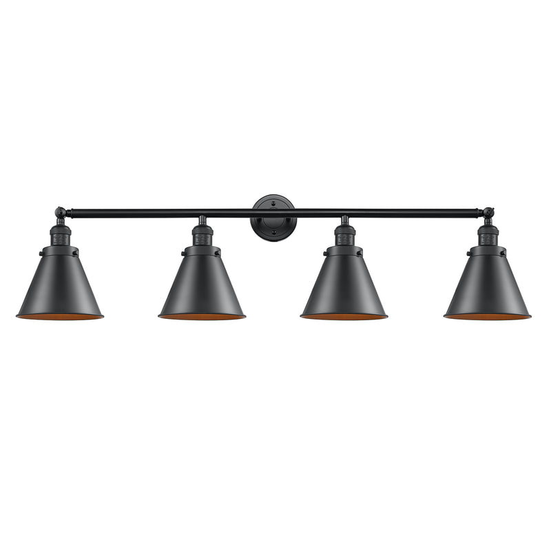 Appalachian Bath Vanity Light shown in the Oil Rubbed Bronze finish with a Oil Rubbed Bronze shade
