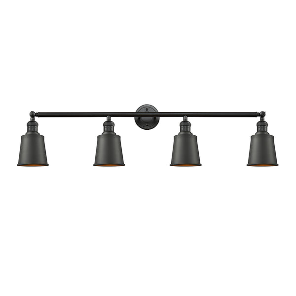 Addison Bath Vanity Light shown in the Oil Rubbed Bronze finish with a Oil Rubbed Bronze shade