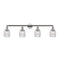Colton Bath Vanity Light shown in the Polished Chrome finish with a Clear Halophane shade