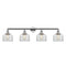 Bell Bath Vanity Light shown in the Polished Chrome finish with a Clear shade