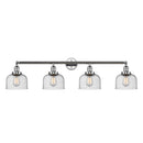 Bell Bath Vanity Light shown in the Polished Chrome finish with a Seedy shade