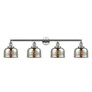 Bell Bath Vanity Light shown in the Polished Chrome finish with a Silver Plated Mercury shade