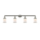 Canton Bath Vanity Light shown in the Polished Nickel finish with a Matte White shade