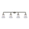 Bellmont Bath Vanity Light shown in the Polished Nickel finish with a Clear shade