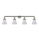 Bellmont Bath Vanity Light shown in the Polished Nickel finish with a Clear shade